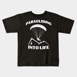 Paragliding into Life Kids T-Shirt